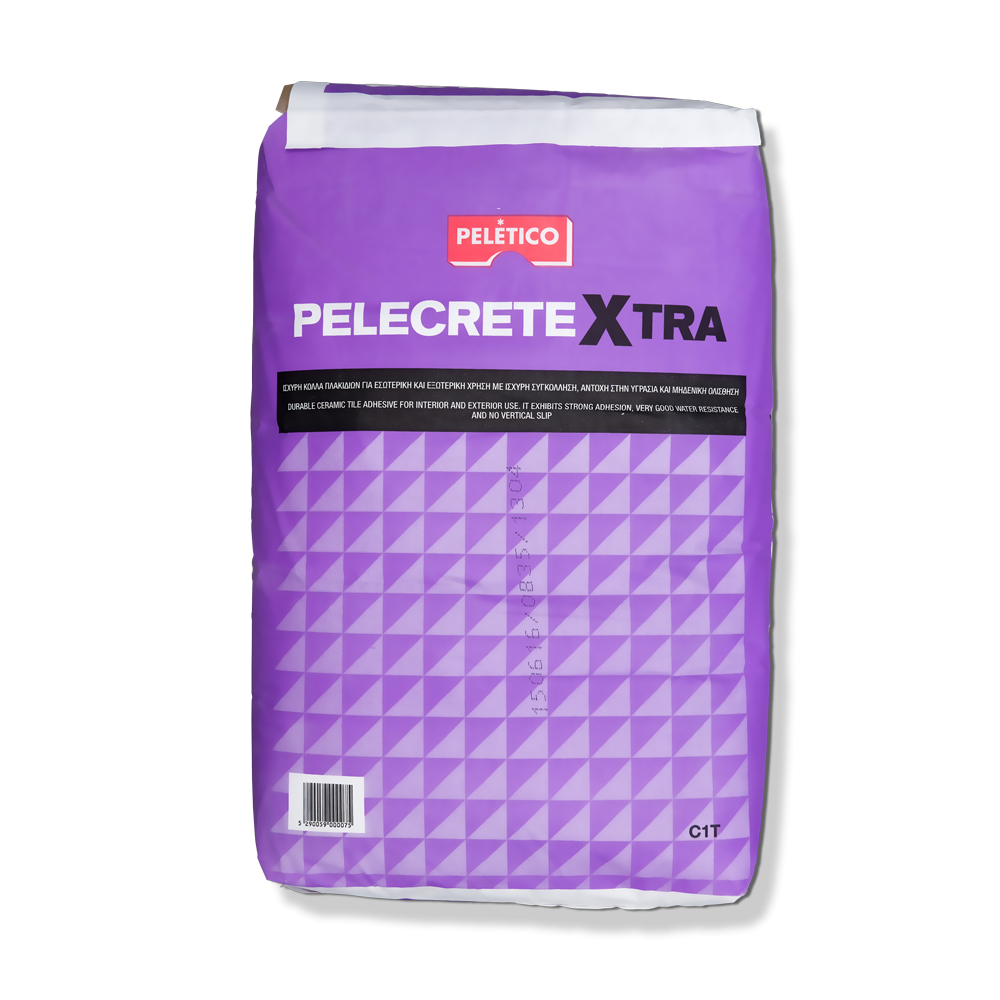 TILE ADHESIVE PELECRETE EXTRA C1T WHITE 25KG PELETICO